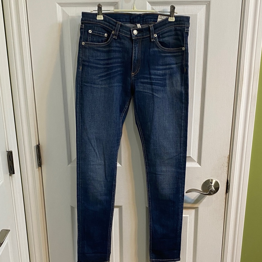 rag & bone Dark Blue Skinny Jeans